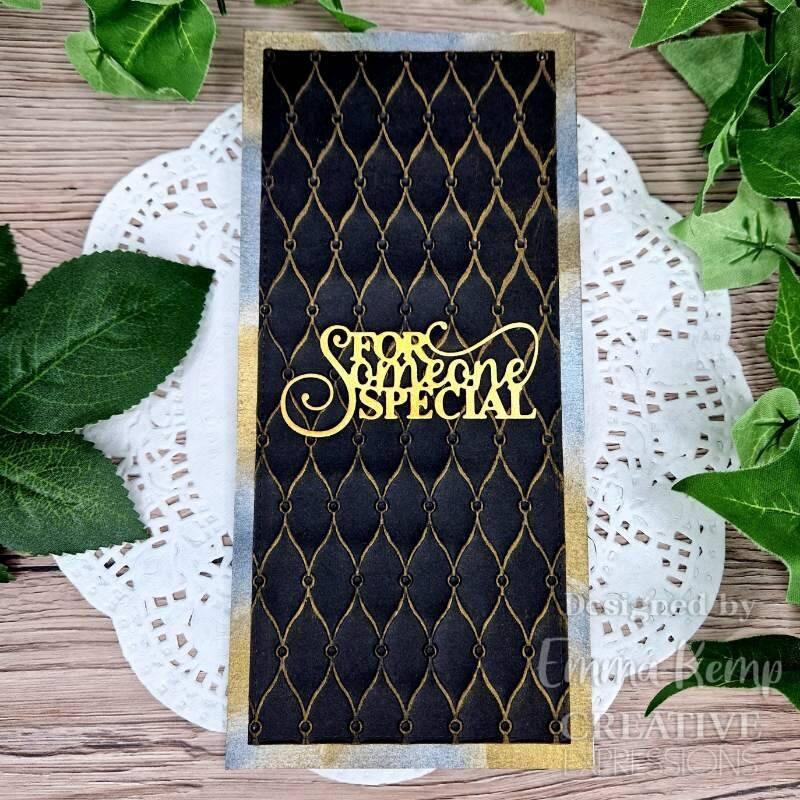 Creative Expressions Padded Quilt 8 in x 8 in 3D Embossing Folder