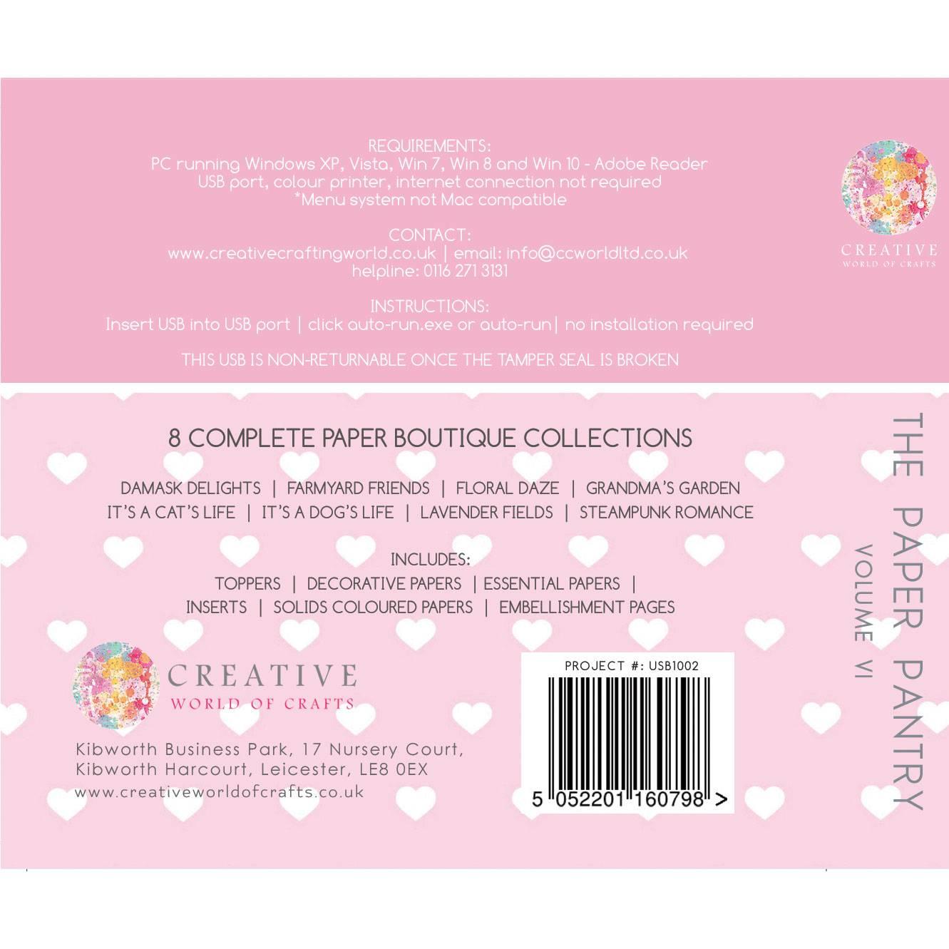 The Paper Boutique Paper Pantry Vol 6 USB Collection