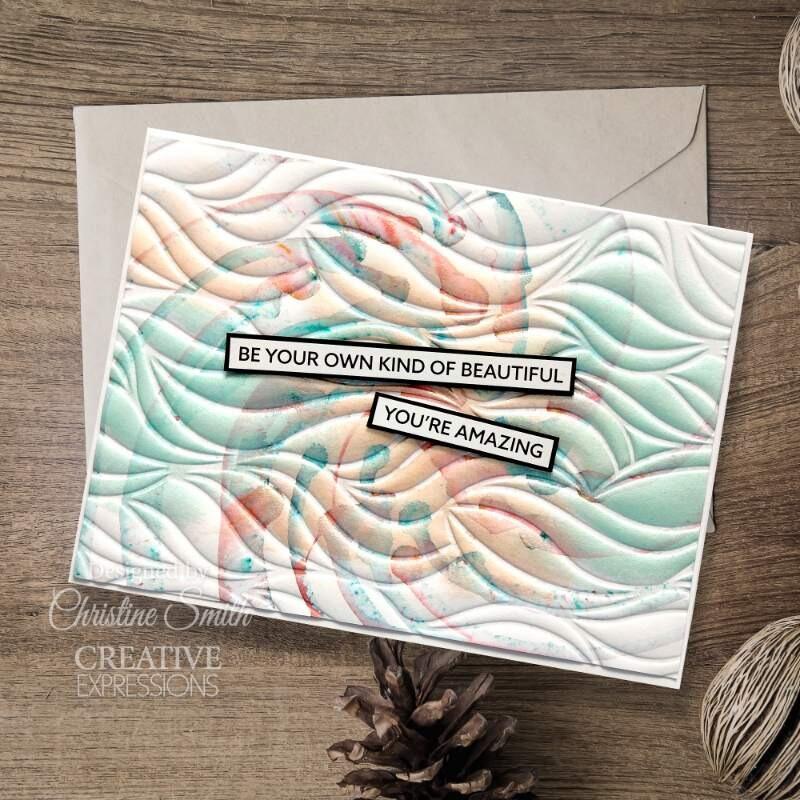 Creative Expressions Tidal Sand 8 in x 8 in 3D Embossing Folder