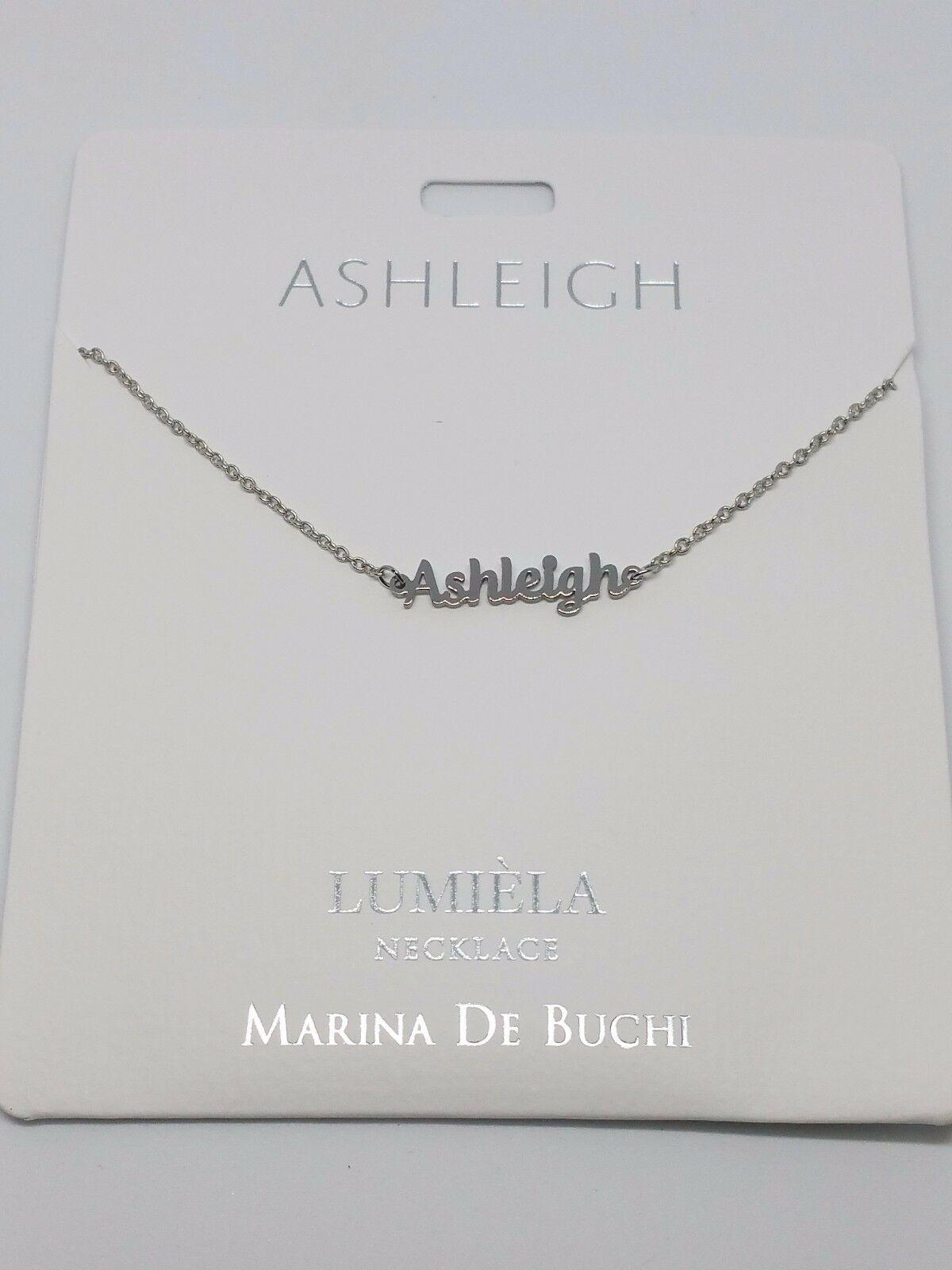 Personalised Name Necklaces Marina De Buchi Starts with A, B and C