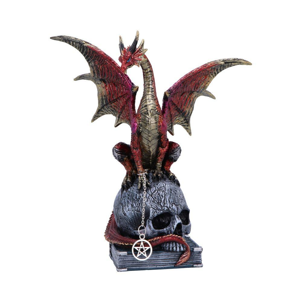 Second image for Fate of the World Dragon on Skull Figurine 23cm