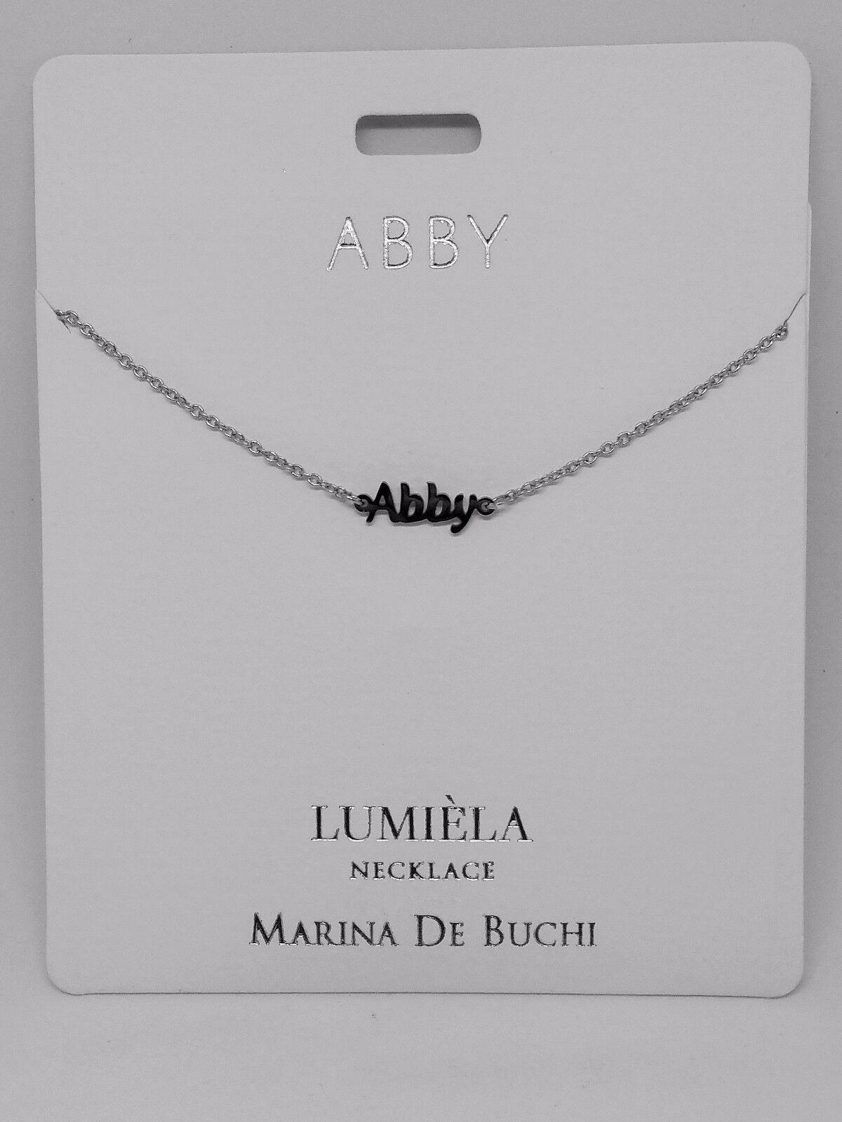 Marina de buchi name necklace sale