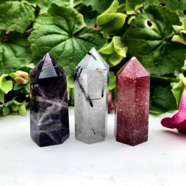 A Variety of Crystal Towers and Points