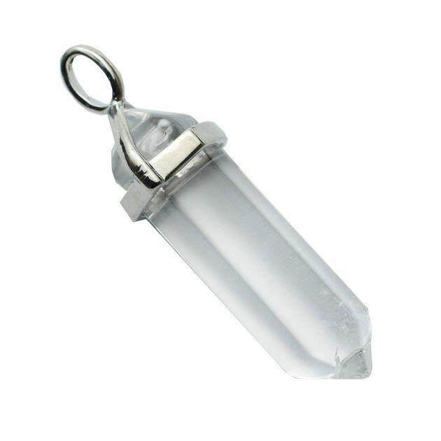 Clear Quatrz Point Pendant