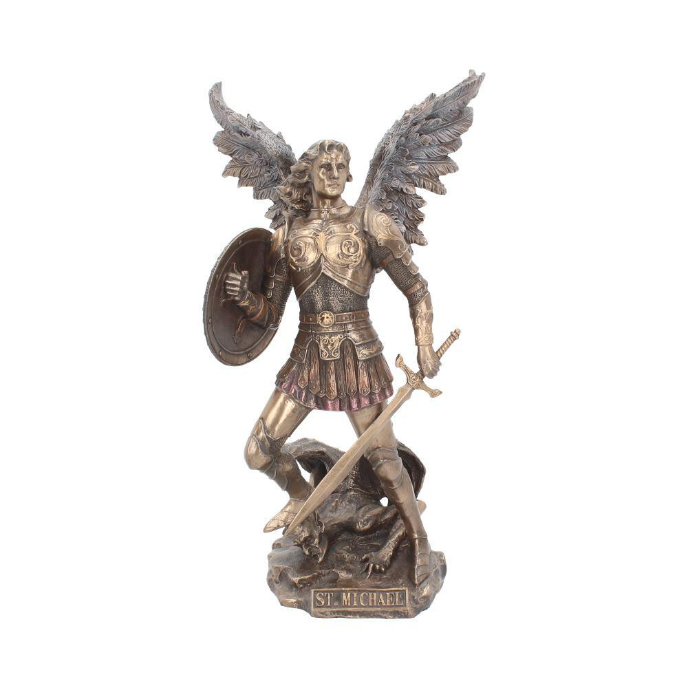 First image for Bronzed Archangel Michael Religious Figurine 33cm