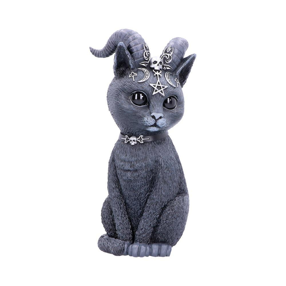 First image for Large Pawzuph Horned Occult Cat Figurine
