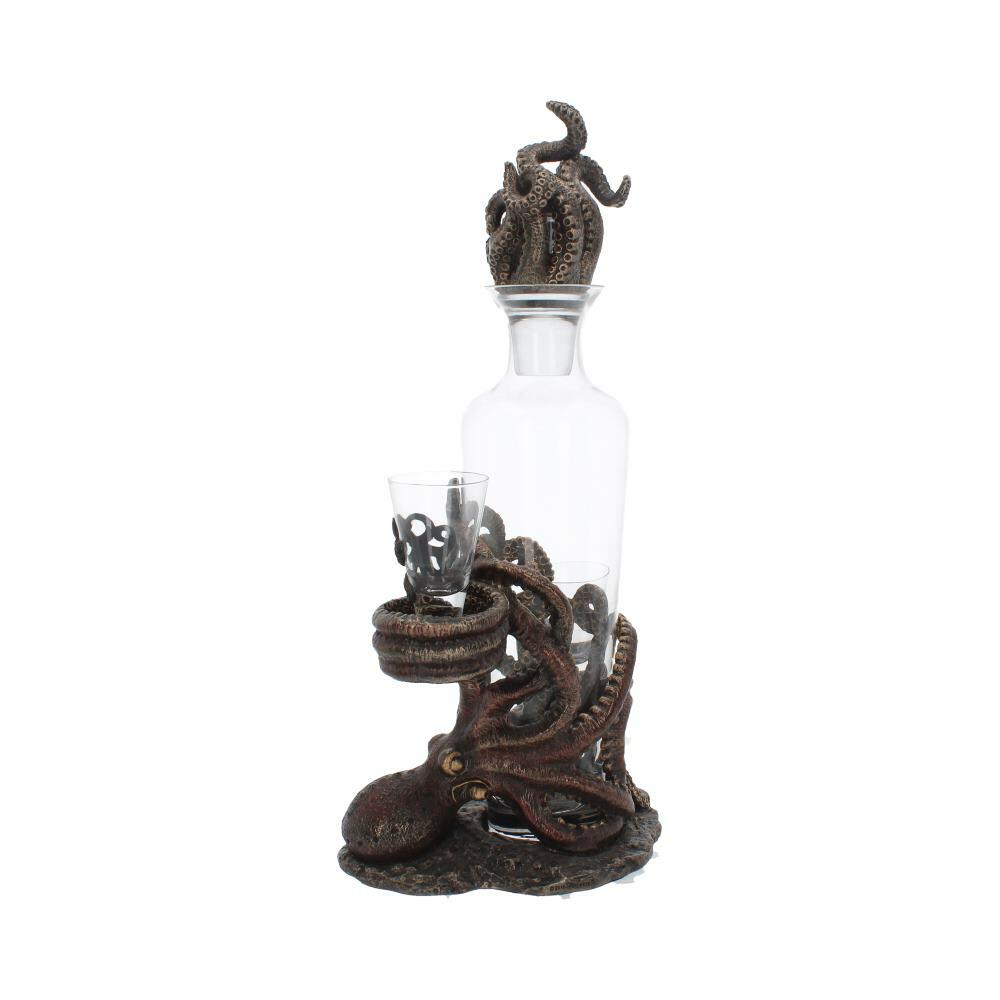 Fourth image for Tentacle Temptation Octopus Squid Bottle and Shot Glass Holder