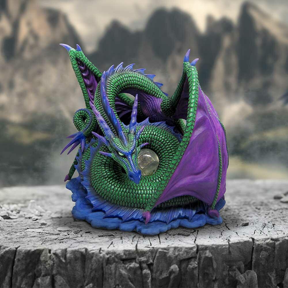 Fifth image for Nephtali Elemental Dragon of Water Figurine by Derek W Frost 27cm