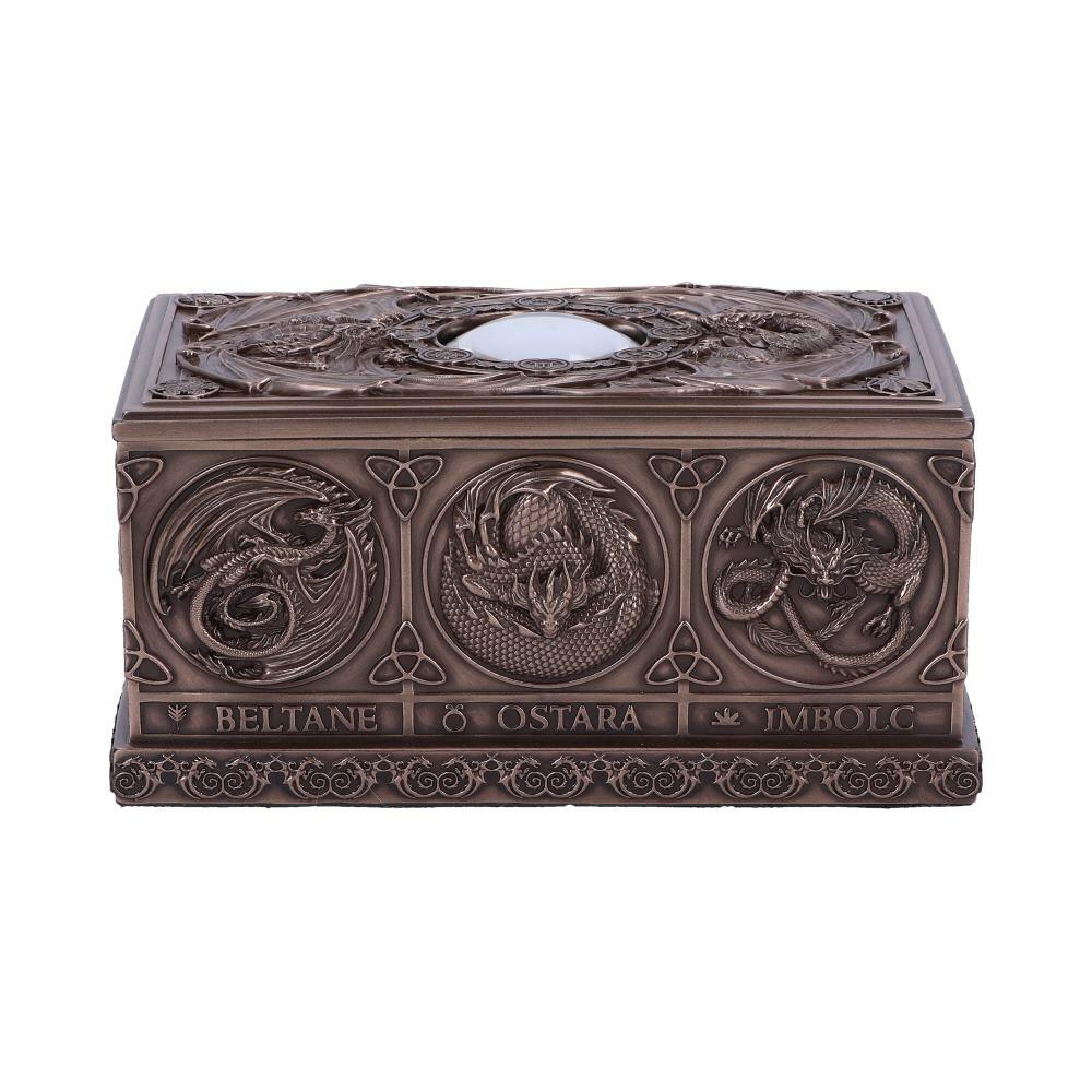 First image for Anne Stokes Dragons of the Sabbats Tarot Box Bronze
