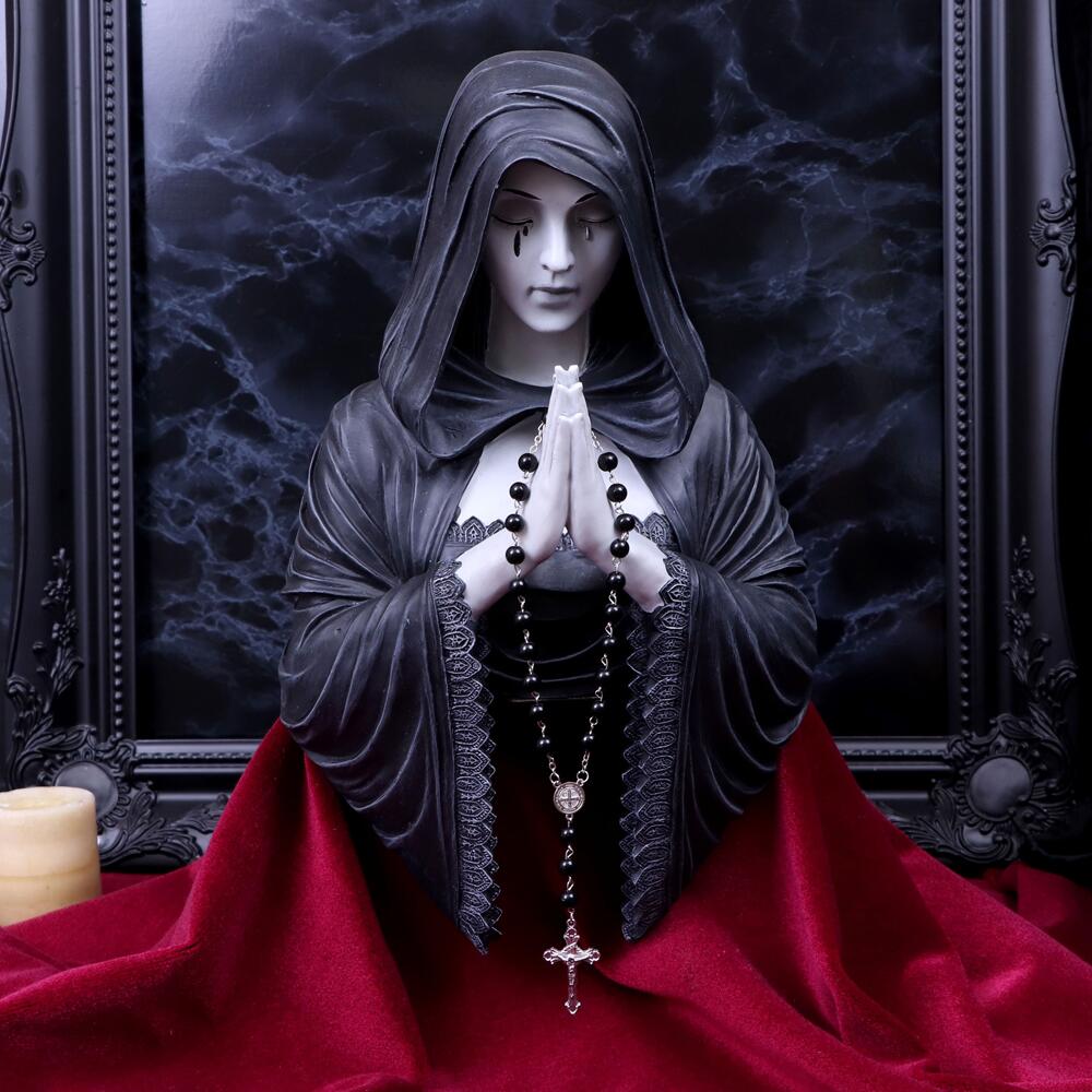 Third image for Gothic Prayer Wall Plaque Designed By Anne Stokes 39cm