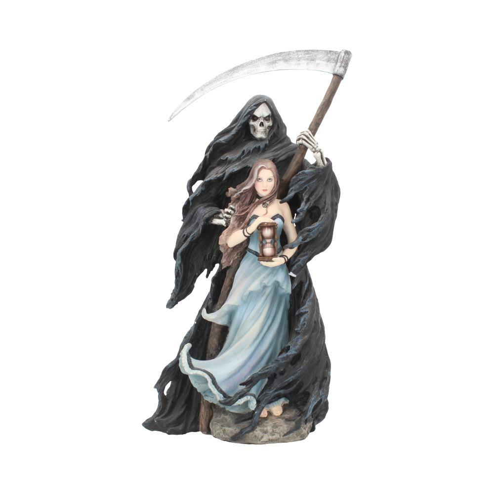 First image for Summon The Reaper Gothic Figurine By Anne Stokes Woman and Reaper Ornament