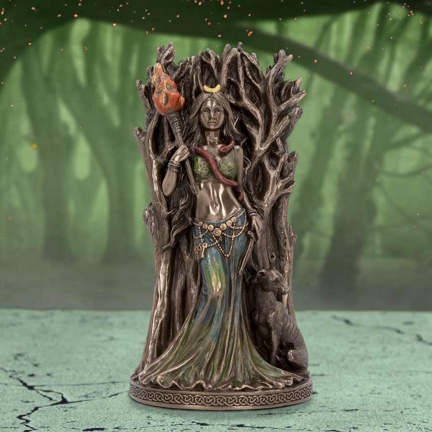 Fifth image for Bronze Hecate Goddess of Magic and Witchcraft Figurine 21cm