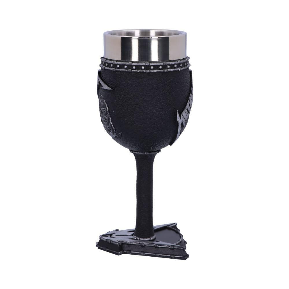 Fourth image for Officially Licensed Metallica Black Album Goblet Wine Glass