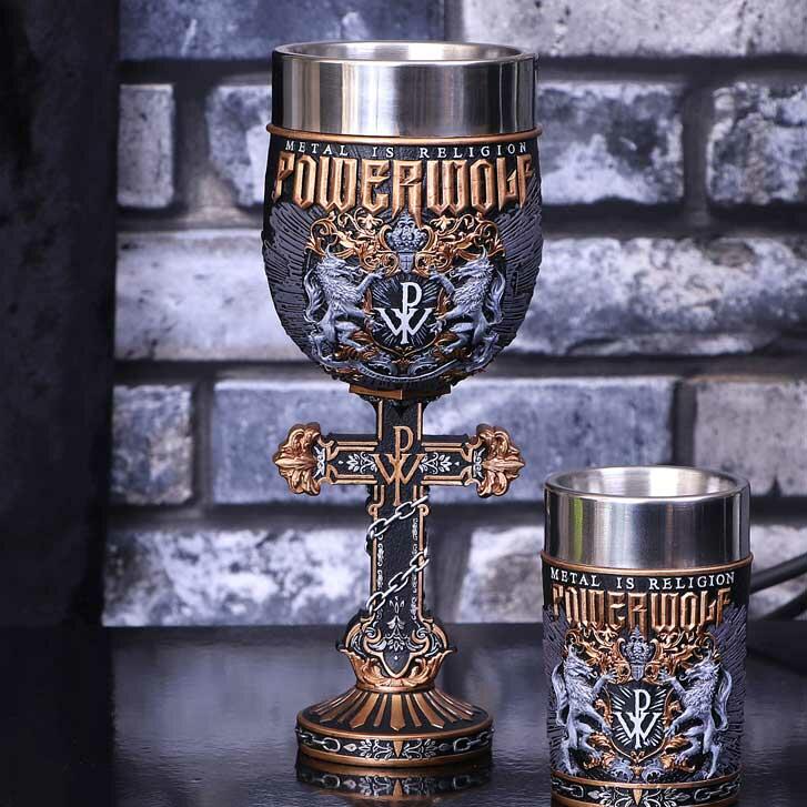 Fifth image for Officially Licensed Powerwolf Metal is Religion Rock Band Goblet