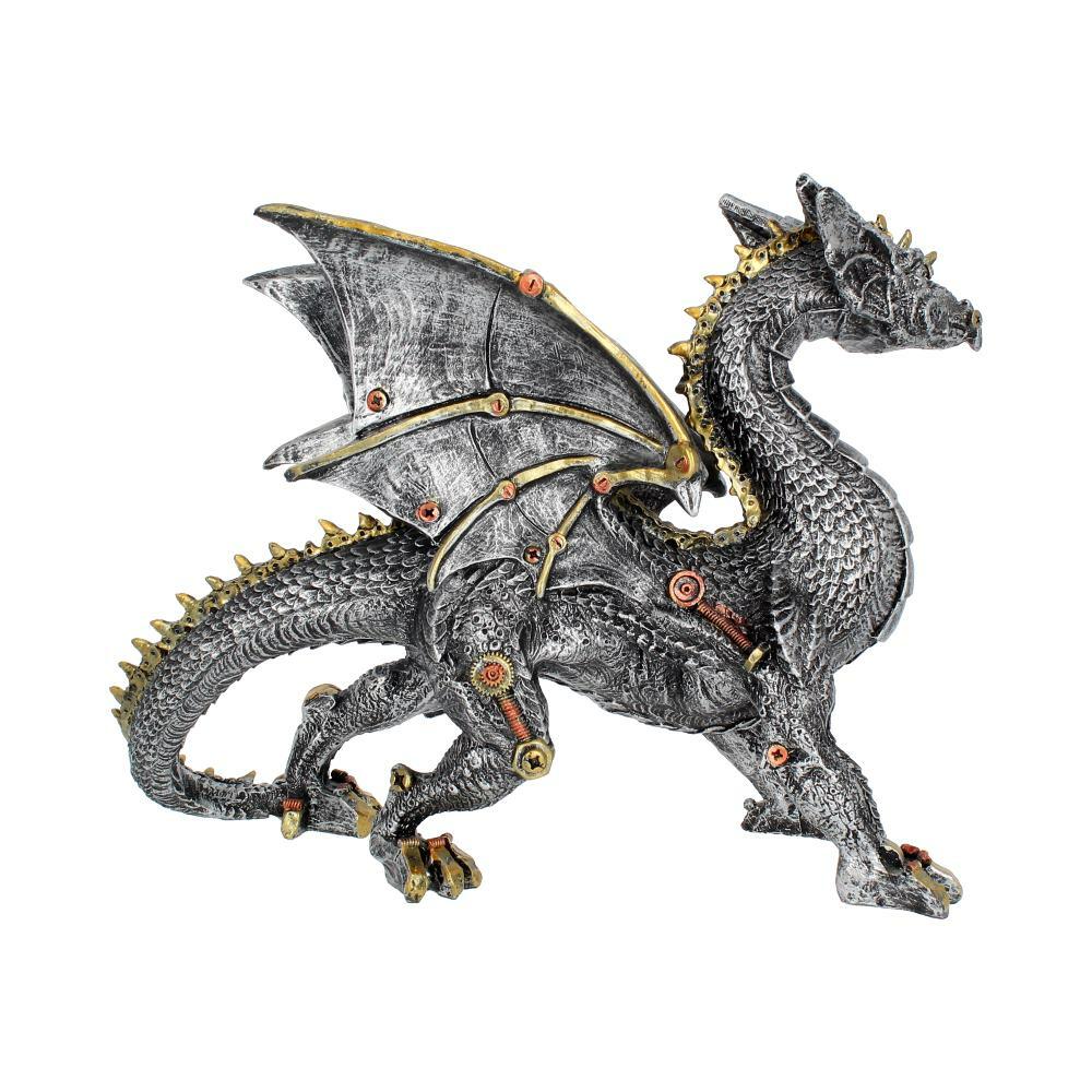 Fourth image for Dracus Machina Steampunk Dragon Figurine 31.5cm