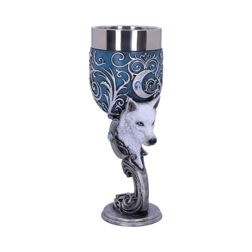 Second image for Wild at Heart Twin Wolf Heart Set of Two Goblets