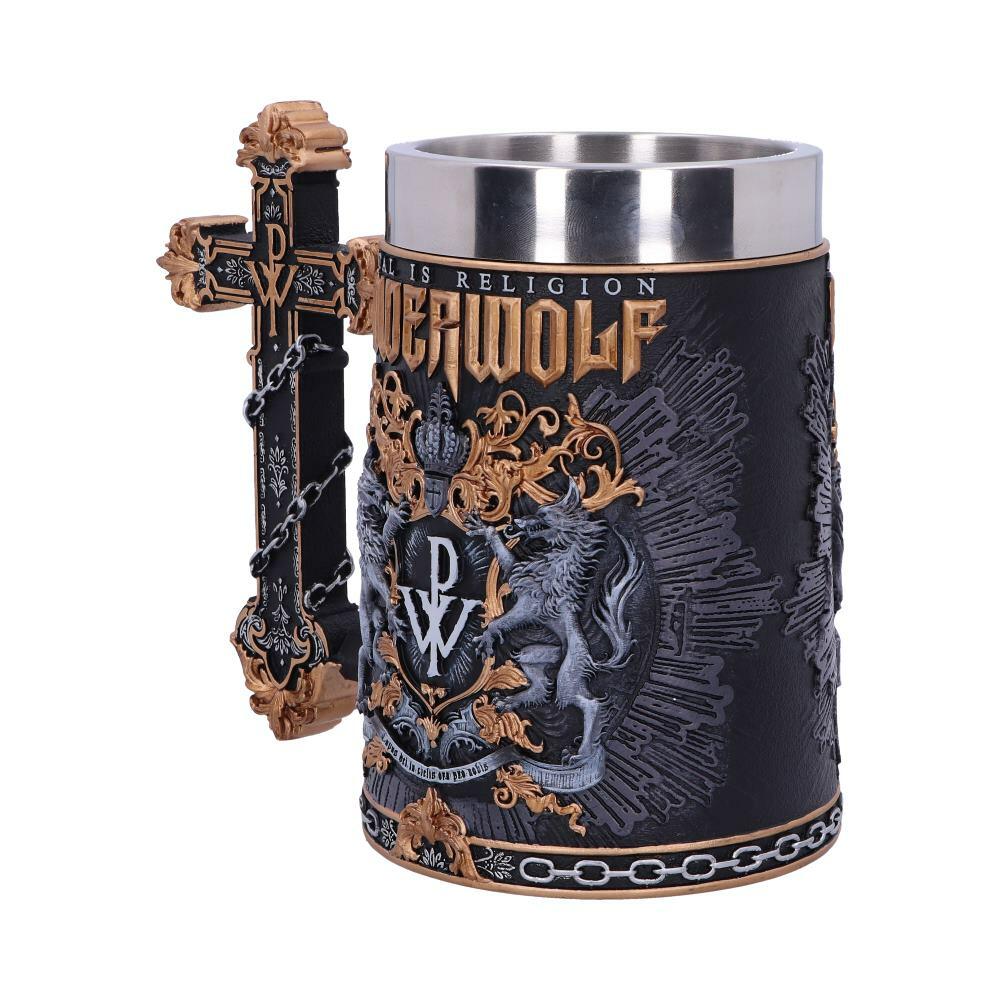 Fourth image for Officially Licensed Powerwolf Metal is Religion Rock Band Tankard