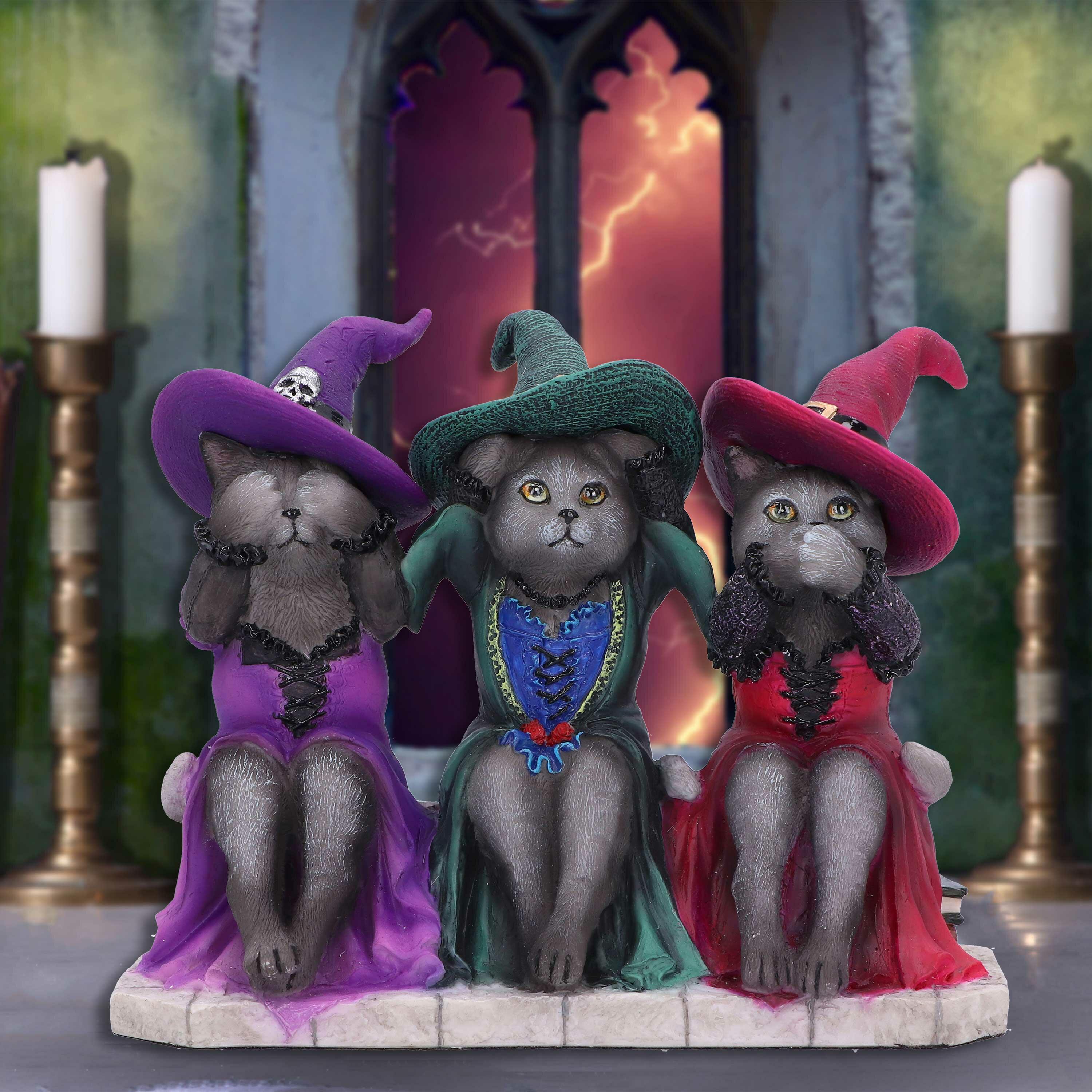 Fifth image for Three Wise Witchy Kittys Ornament