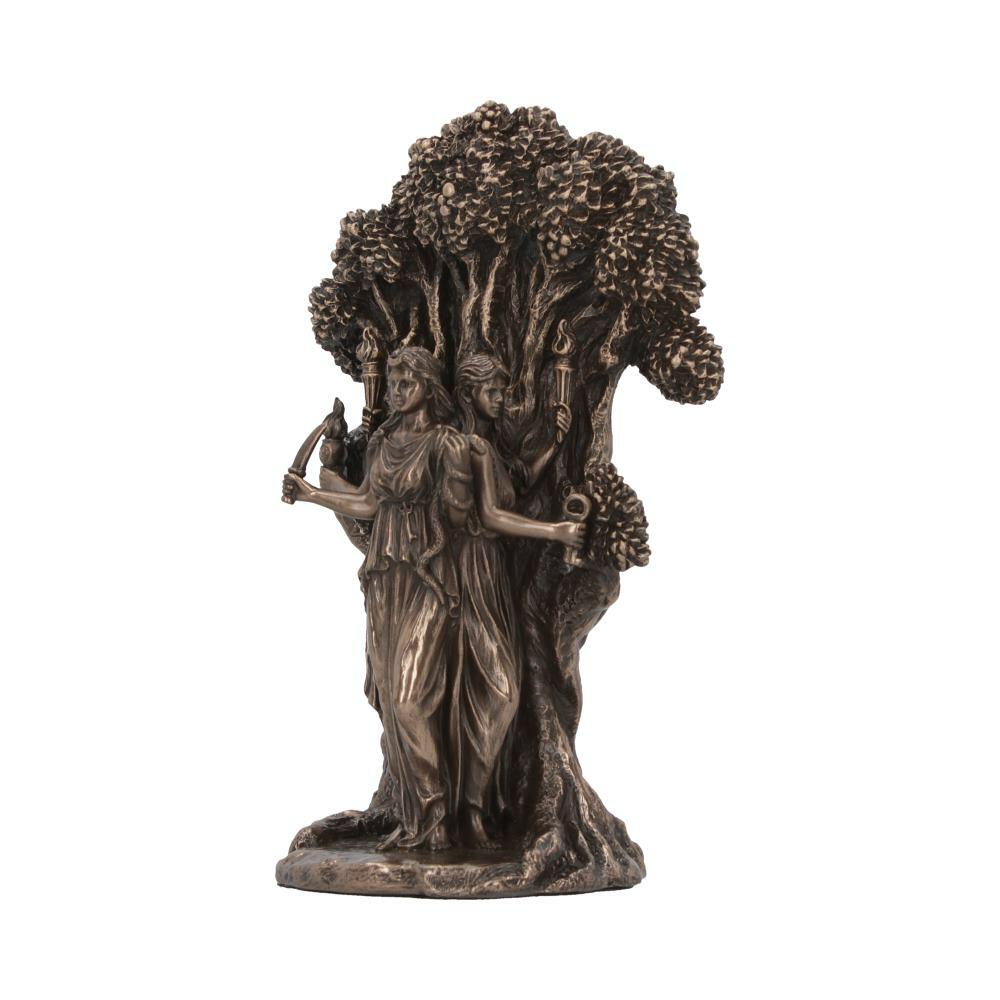 Second image for Triple Moon Goddess Hecate Bronze Figurine 18.5cm