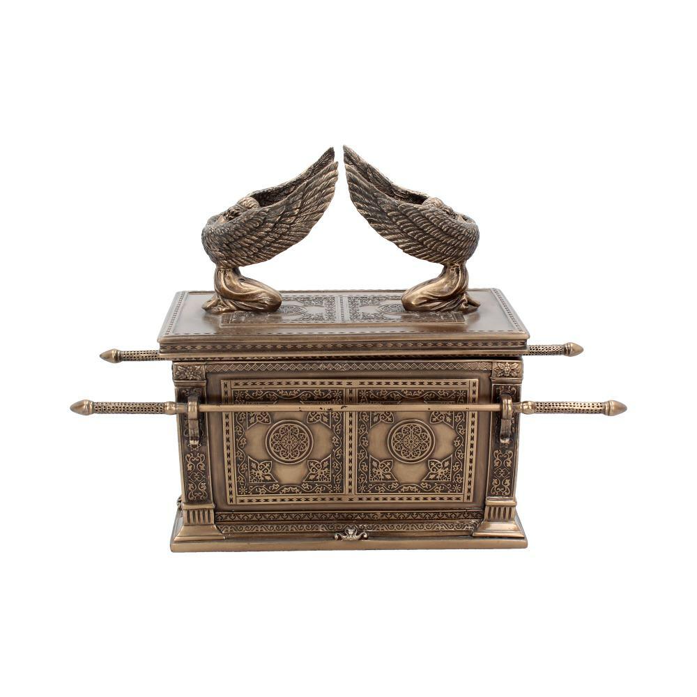 Fourth image for Bronzed Ark of the Covenant With Winged Cherrubs 28cm
