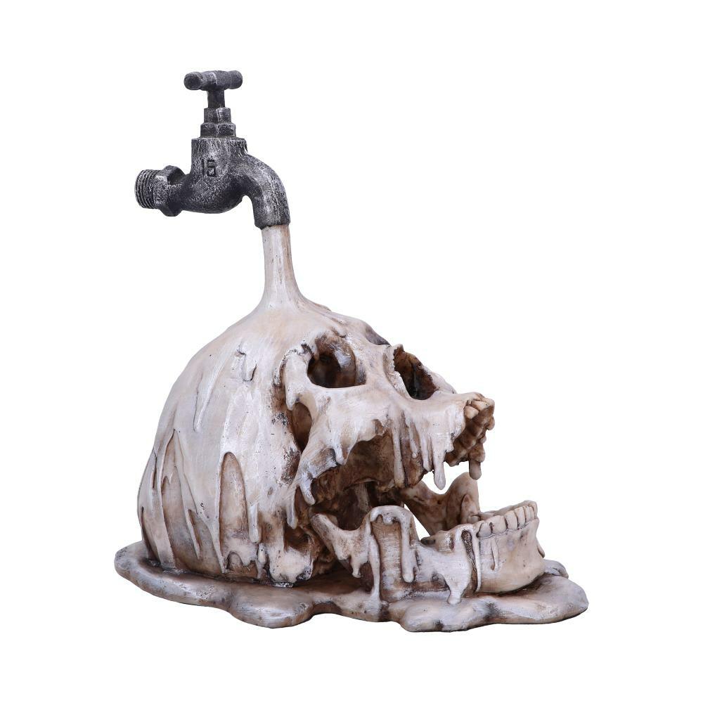 Fourth image for Tapped Pouring Tap Skull Ornament Figurine