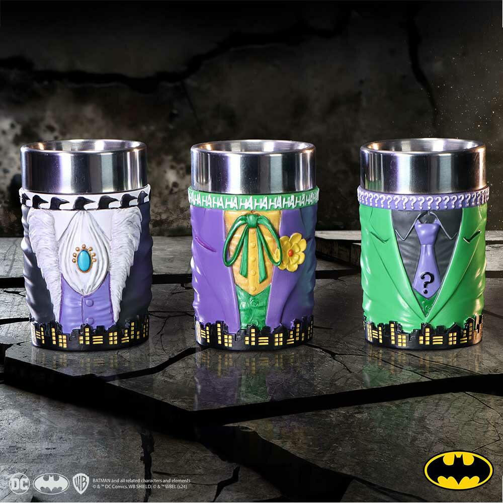 Fifth image for DC Batman Villain Mini Cup Set Featuring The Joker, The Riddler and The Penguin