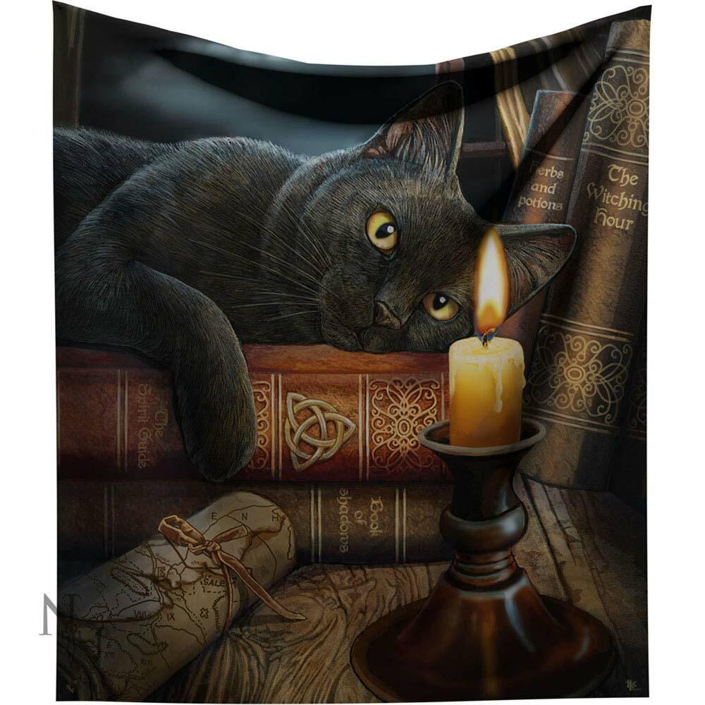First image for Lisa Parker Witching Hour Throw Witch Cat Blanket
