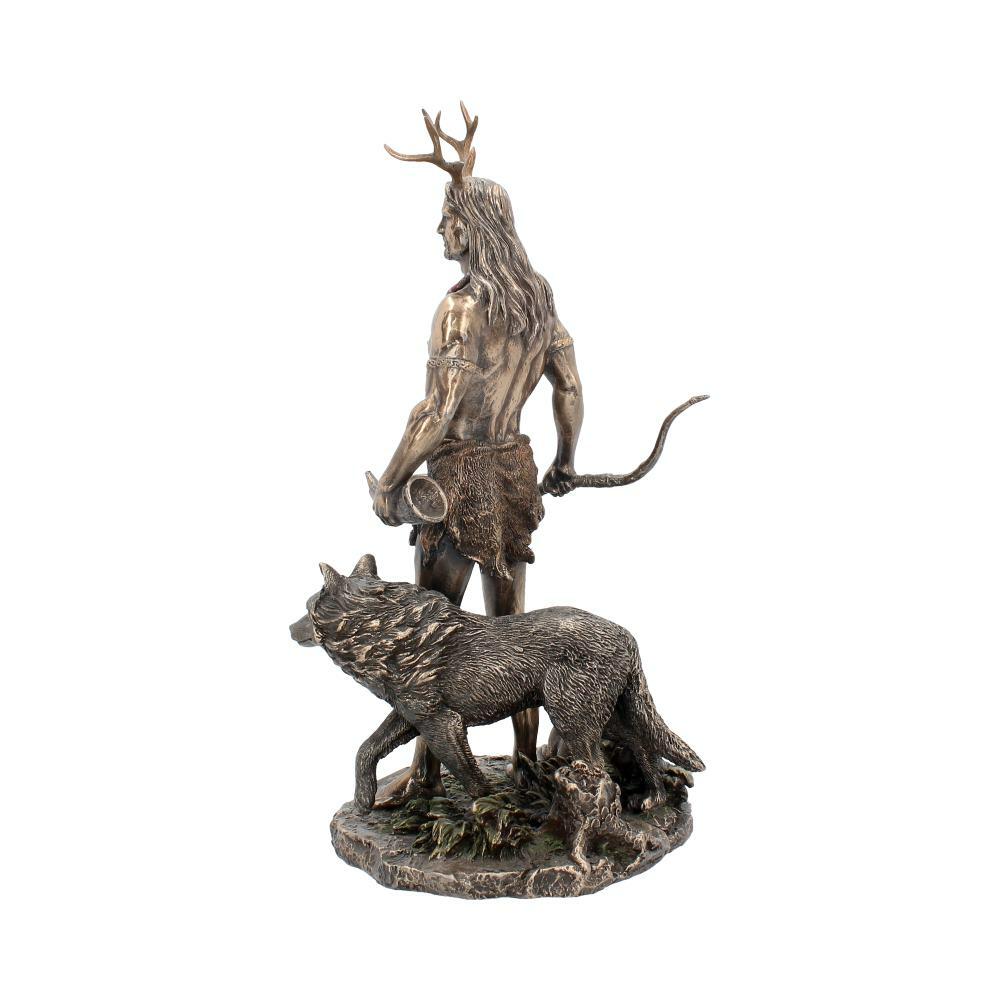 Third image for Herne and Animals Folklore Bronzed Figurine