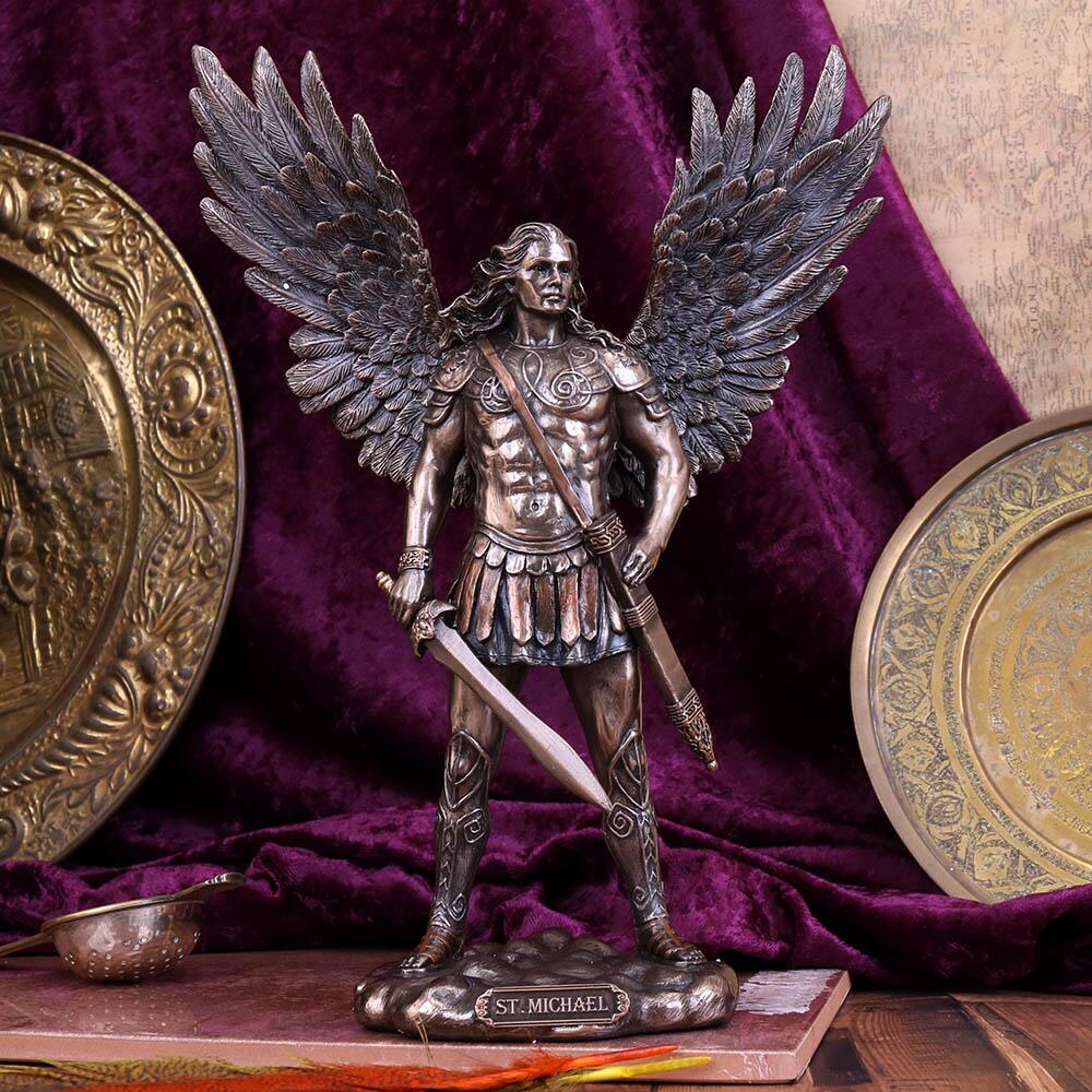 Fifth image for Saint Michael Divine Archangel Figurine 27.5cm