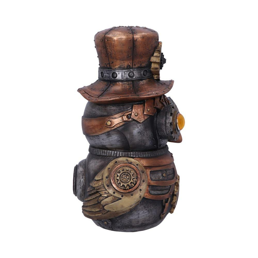Fourth image for Hootle 22.7cm Steampunk Owl with Top Hat Figurine