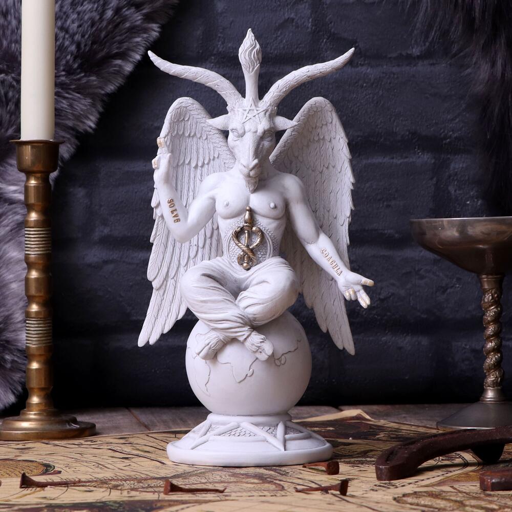 Fifth image for Dark Lord 26cm White Baphomet Figurine