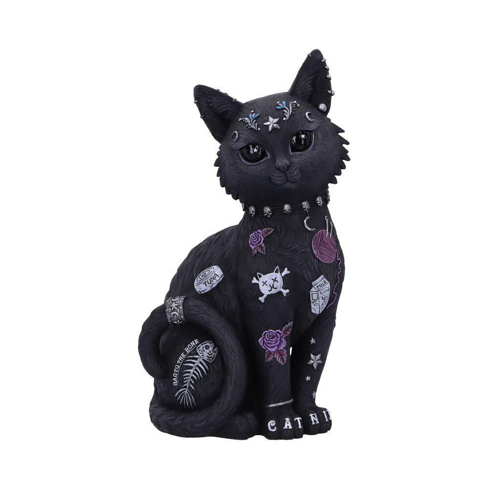 First image for Bad to the Bone Cat Figurine 22cm