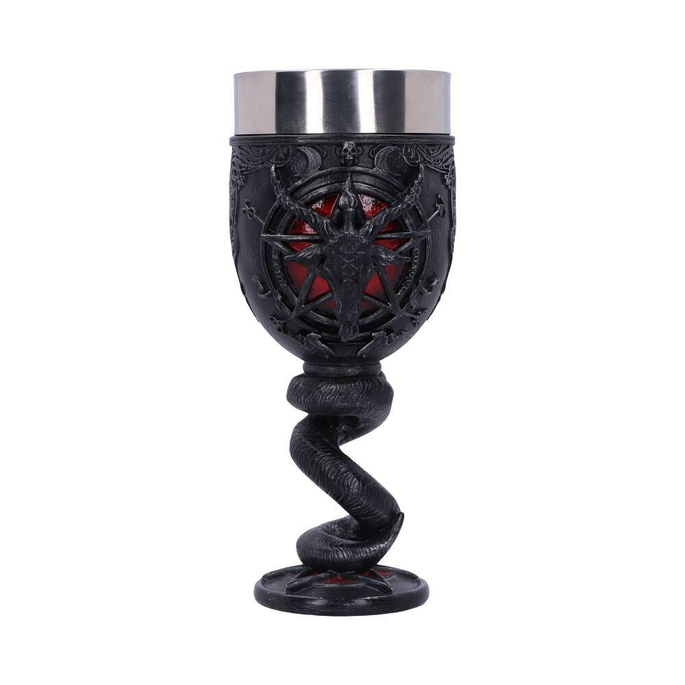 Third image for Baphomet Sabbatic Goat Diety Goblet 16cm
