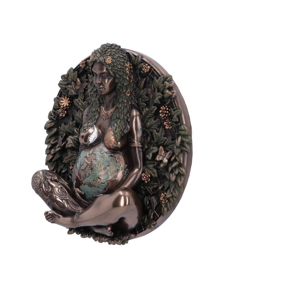 Second image for Bronze Mother Earth Wall Plaque 15cm