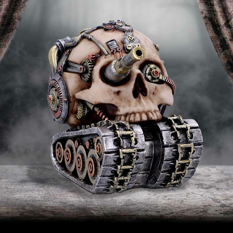 Fifth image for Techno Tank Steampunk Skull 16cm