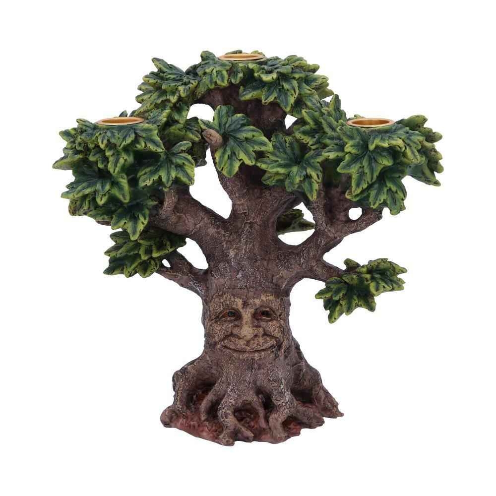 First image for Forest Flame Tree Spirit Green Man Candle Holder Ornament