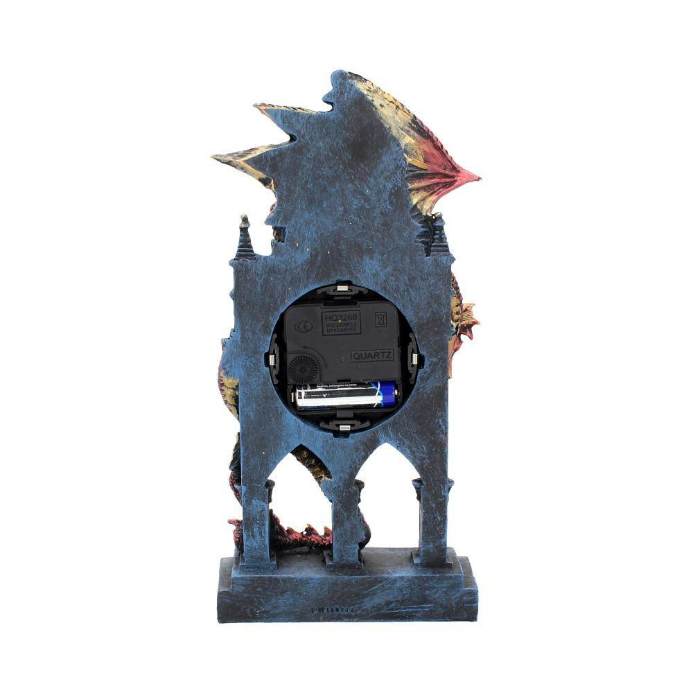 Fourth image for Red Dragon Gothic Fantasy Time Guardian Clock