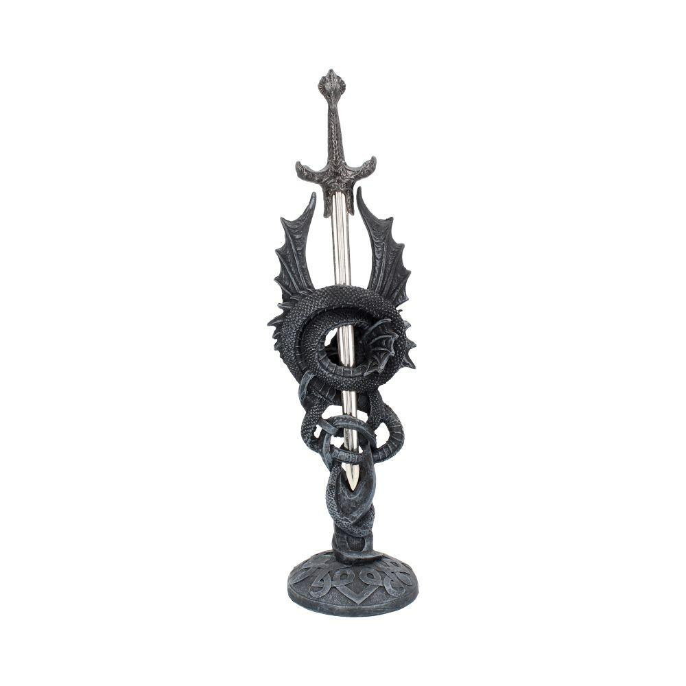 Fourth image for Celtic Realm Letter Opener Black Dragon Sword
