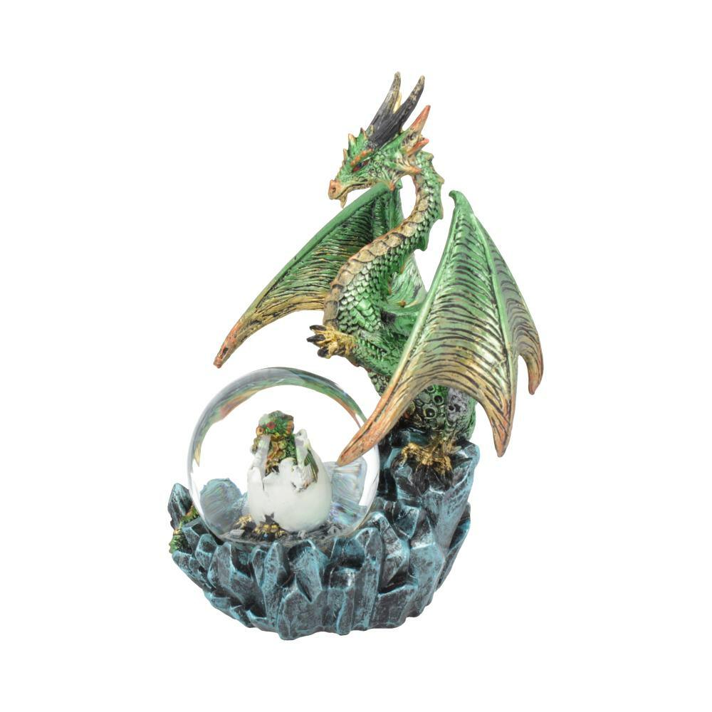 Second image for Emerald Oracle Green Dragon Fortune Seer Figurine 19cm
