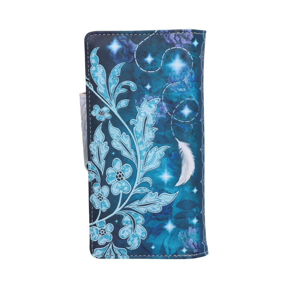 Third image for Angel Wings White Feather Embossed Purse