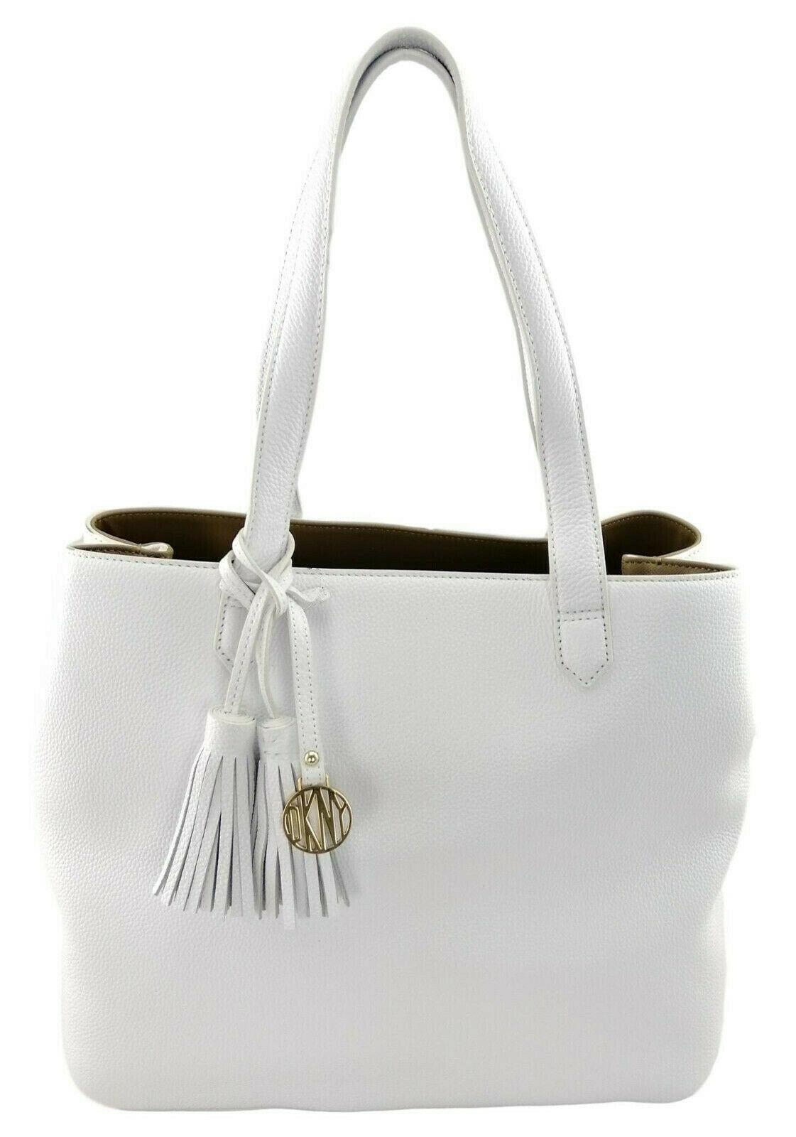 Dkny white 2025 tote bag