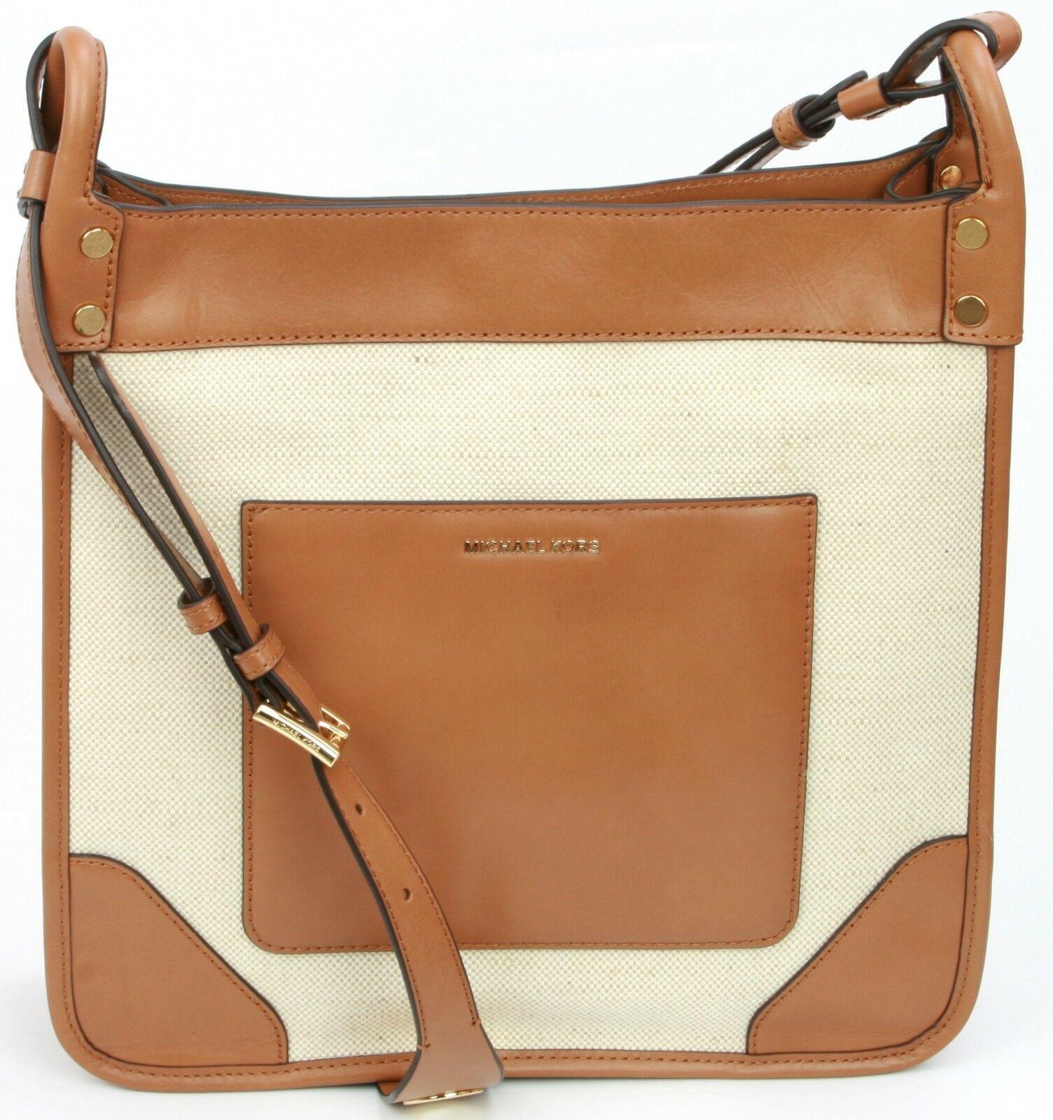 Michael Kors Natural Sullivan North/South Messenger Bag