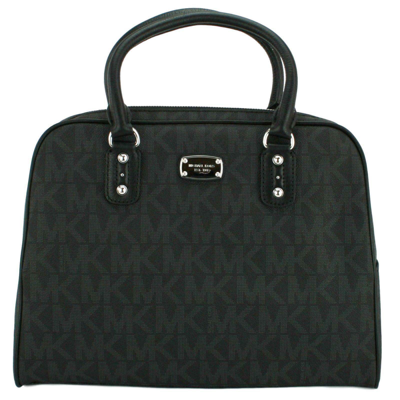 Michael Kors Hand Bag With Shoulder Strap And Monogram in Black