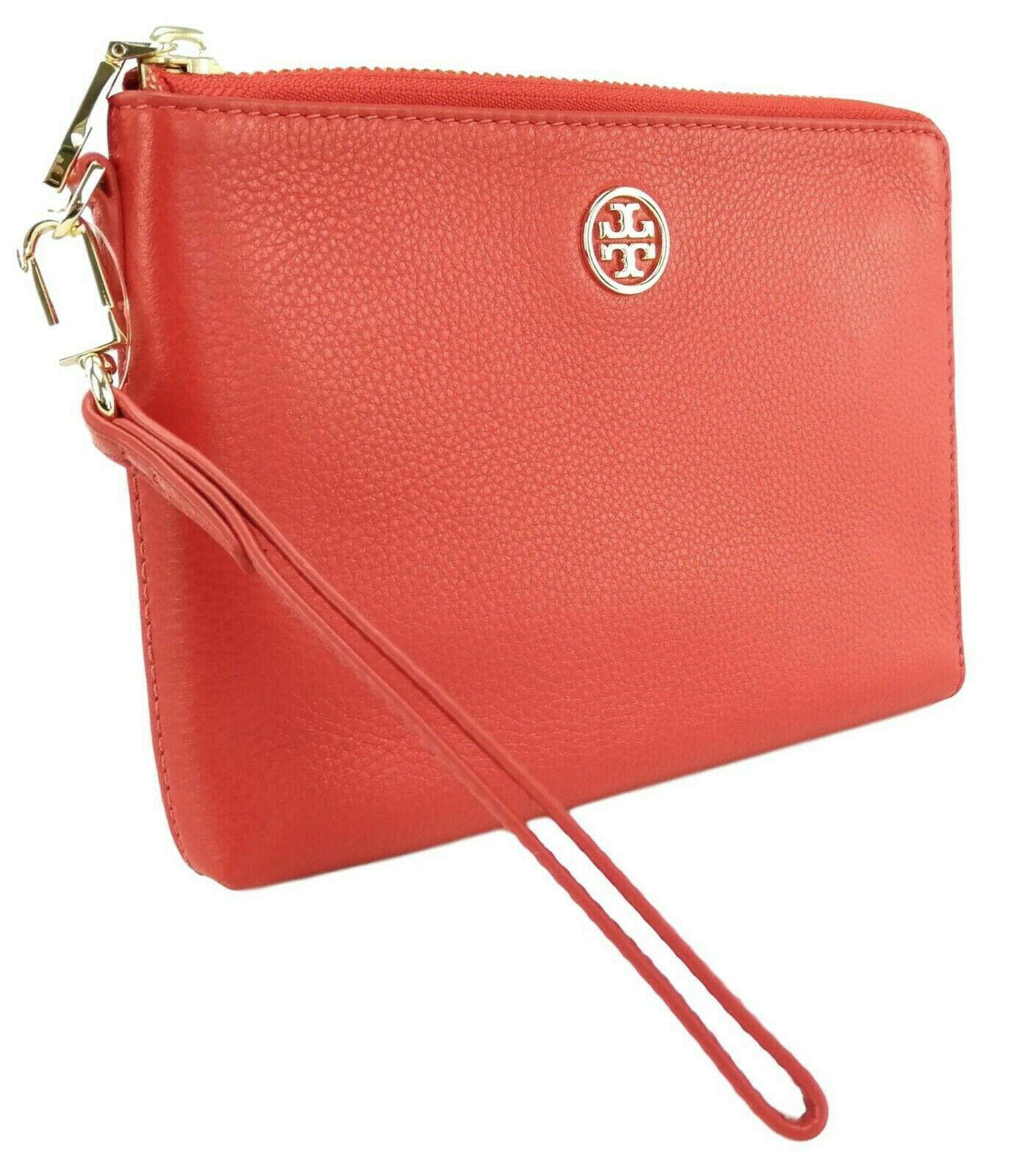 tory burch red wristlet