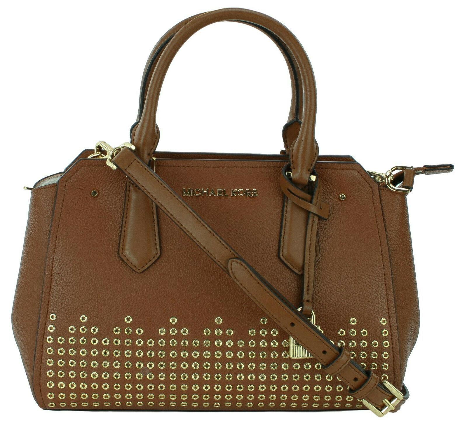 Michael kors satchel brown best sale