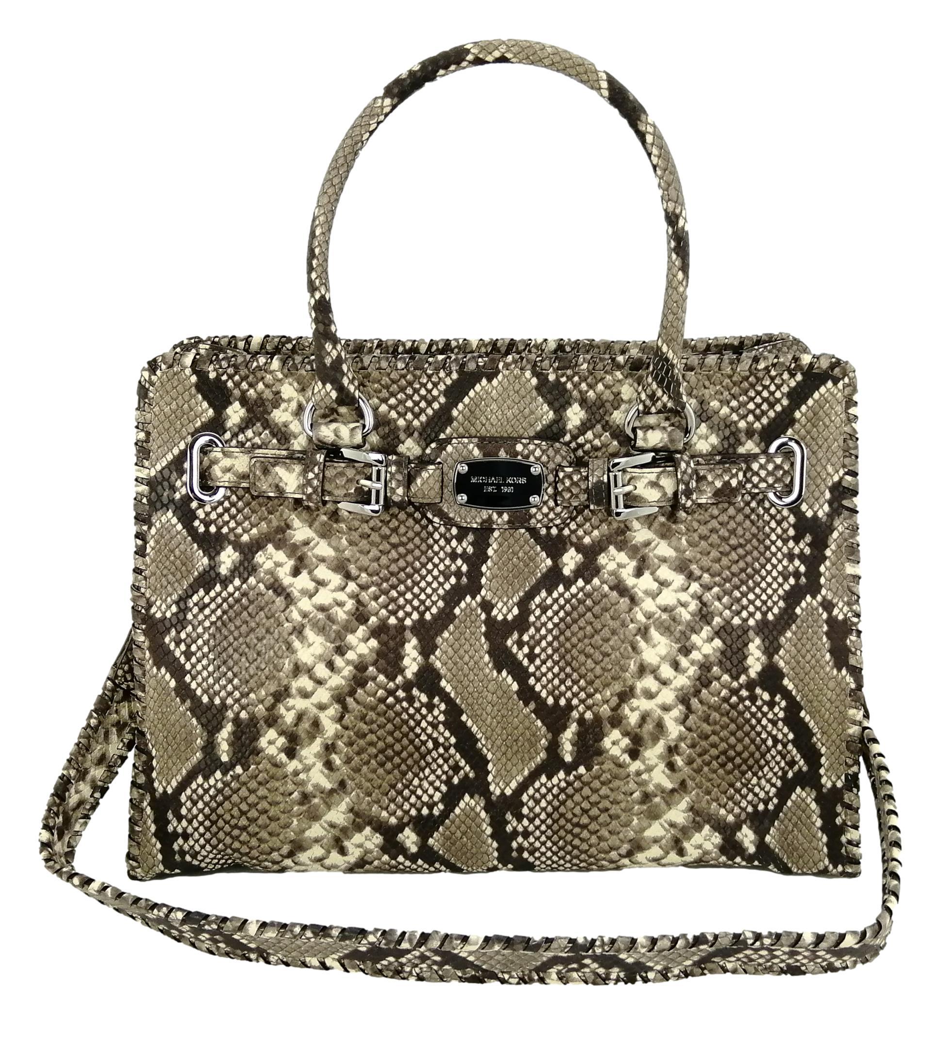 Michael kors snakeskin hobo bag hotsell