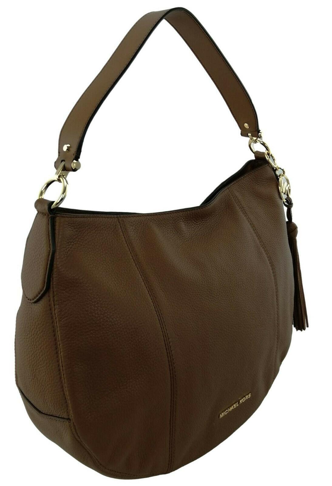 michael kors tan hobo bag