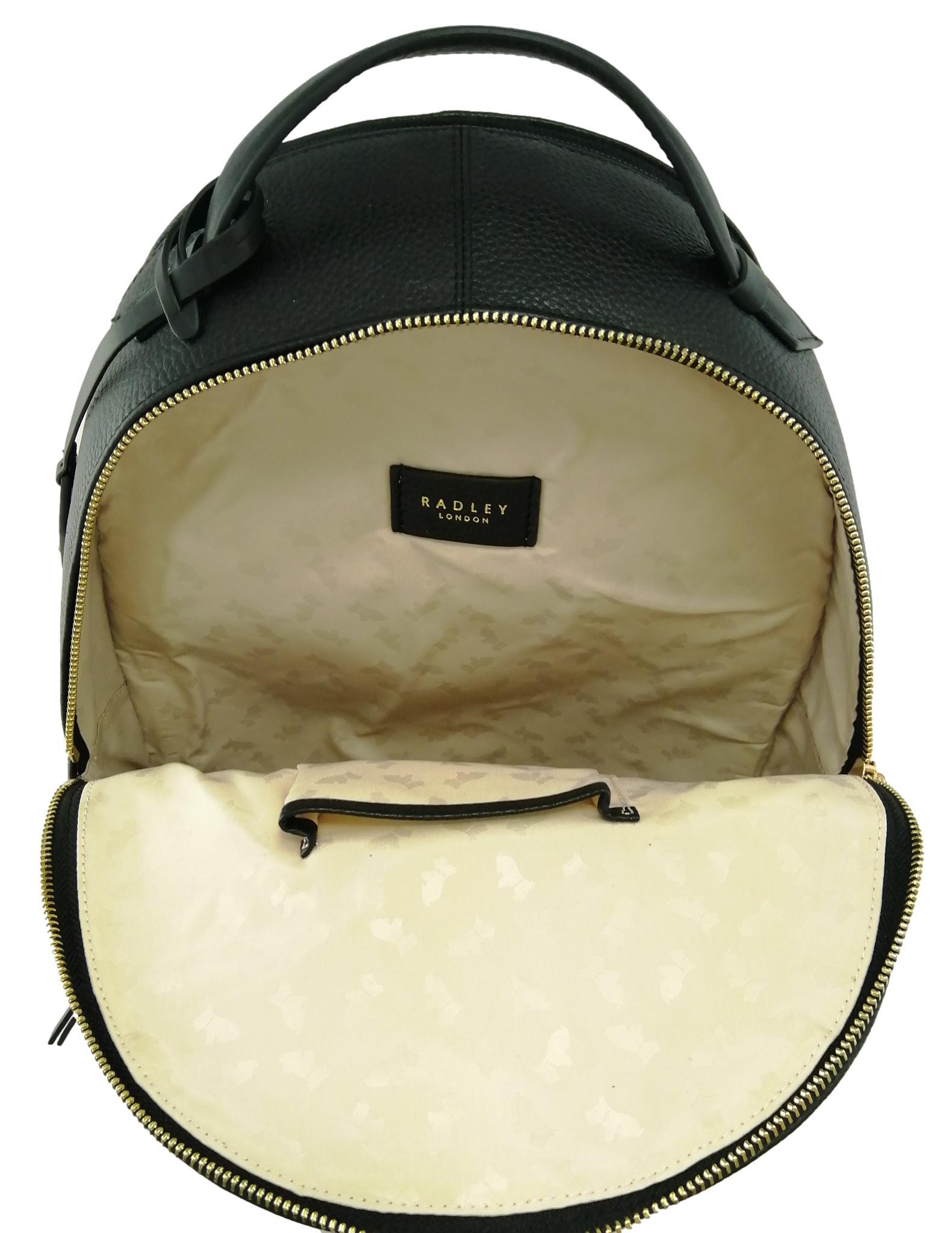 Radley Backpack Black Medium to Large Leather Dallington Zip Around