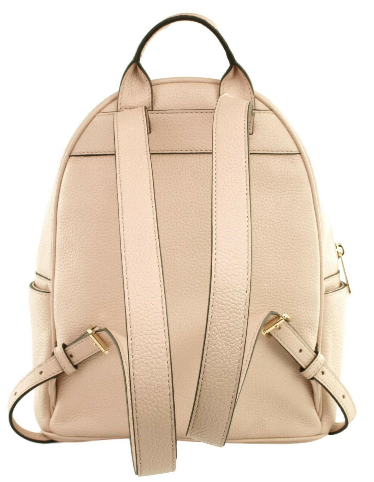 Michael Kors Backpack Ballet Pink Gold Tone Studded Womens Medium Abbey Zip