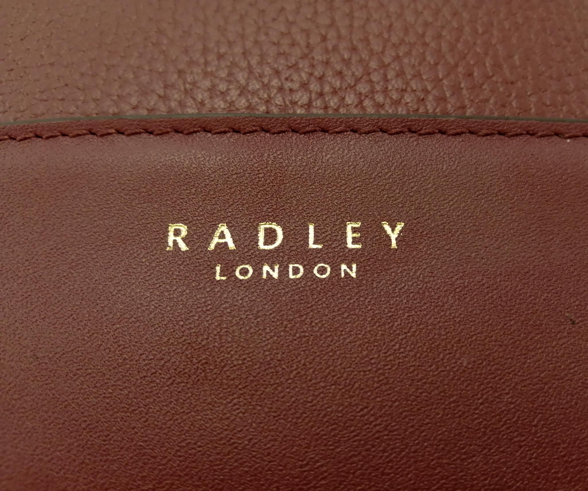 Radley Backpack Dark Red Burgundy Size Medium to Large Leather ...